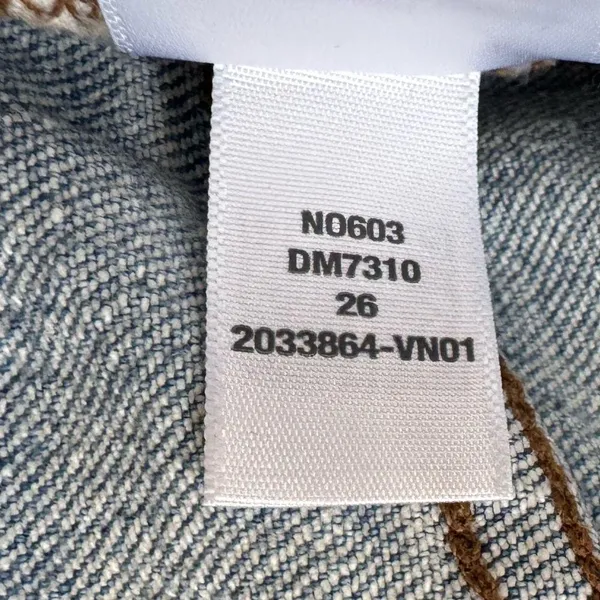 NWT Madewell The Perfect Vintage Crop Jeans Blue Raw Hem High Rise 26 Sold Out! - Image 9