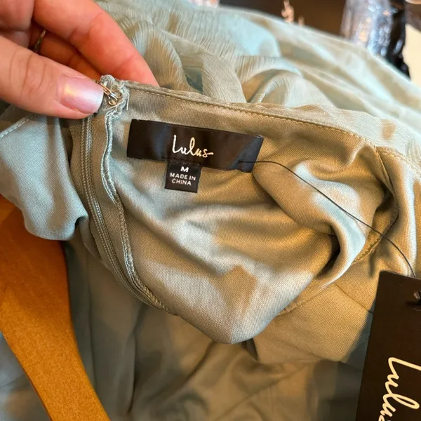 Lulu’s Dreamy Destiny Sage Green Pleated Backless Maxi Dress 👗 - Image 8