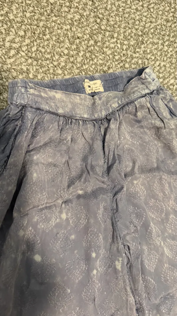Lightweight Washed look Lilac Patterned Pull-On Pants Urban Outfitters XS - Image 3