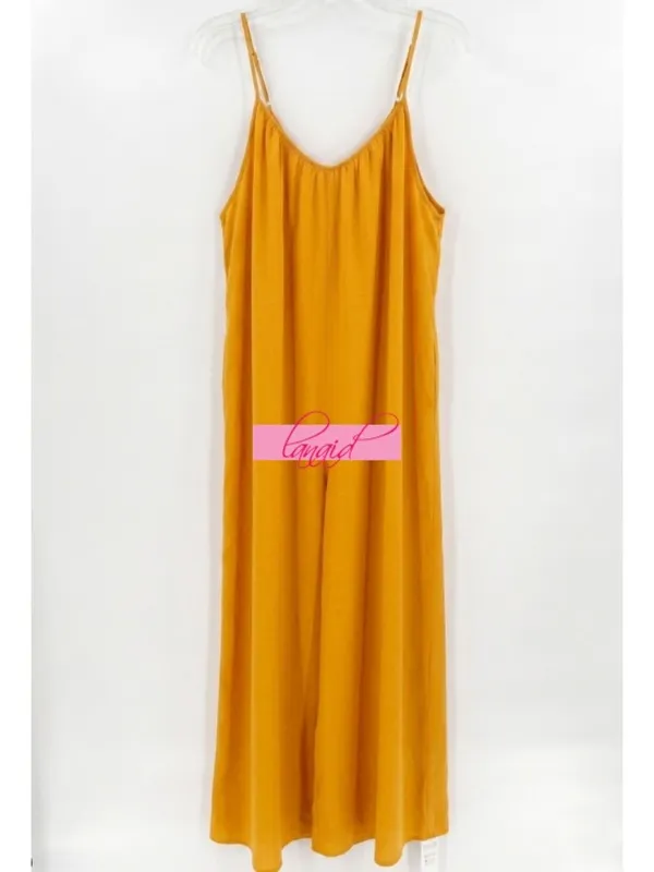 Cupshe Sunshine Yellow Sleeveless Loose Fit Jumpsuit Romper Sleeveless Relaxed - Image 5