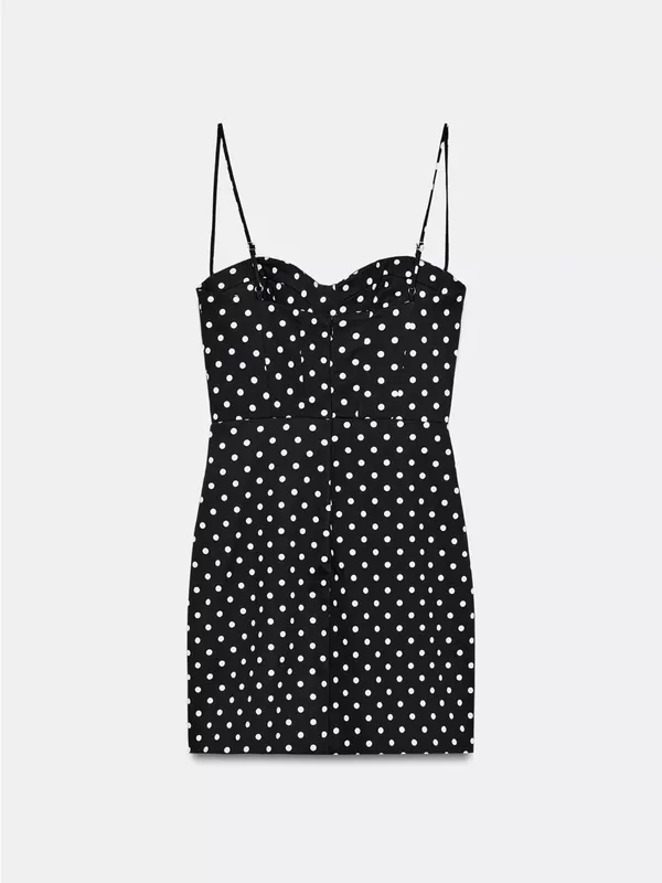 Nwt Zara Polka Dot Strappy Mini Dress Size Xs - Image 6