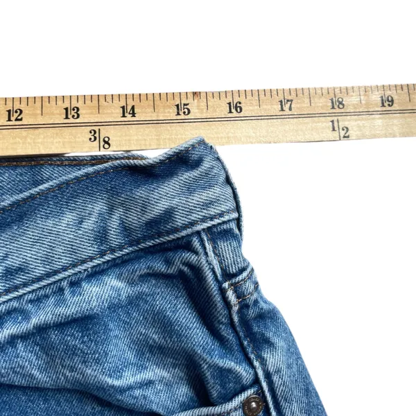 & OTHER STORIES Blue Stonewashed Denim Straight Leg Button-Fly Jeans - Sz 31/30 - Image 13