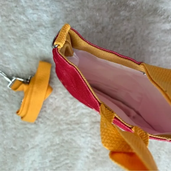 Red Canvas Bucket Crossbody Bag Chinese Noodle Cup Style‎ Small Shoulder Bag new - Image 5