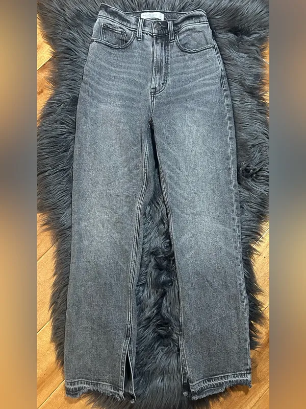 Abercrombie & Fitch The Ankle Straight Ultra High Rise Jean Sz 24/00R - Image 3