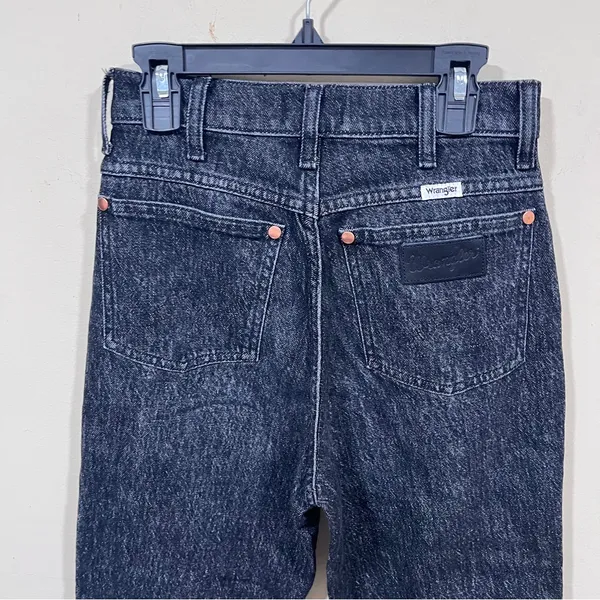WRANGLER WILD WEST STRAIGHT JEAN IN WASHED BLACK 25X28 western - Image 9