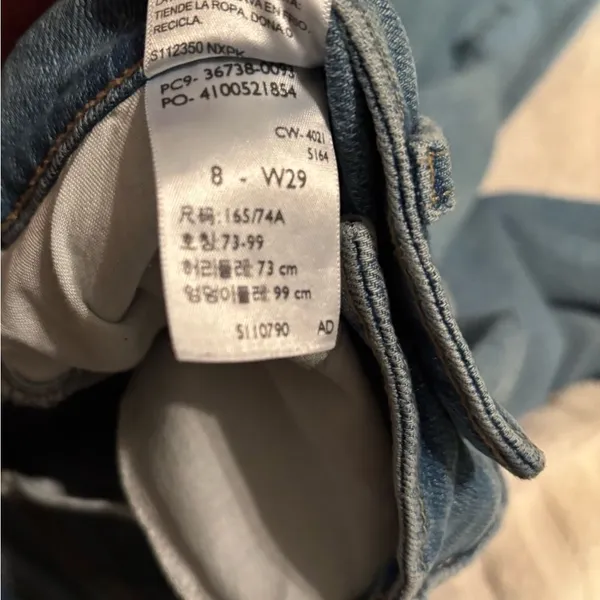 Signature by Levi Strauss Boyfriend Jeans Women’s Size 8 W29 Light Wash Denim - Image 2