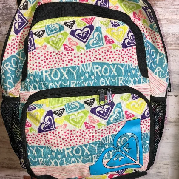Roxy backpack vintage style rocky school bag colorful backpack medium si…​​ - Image 2