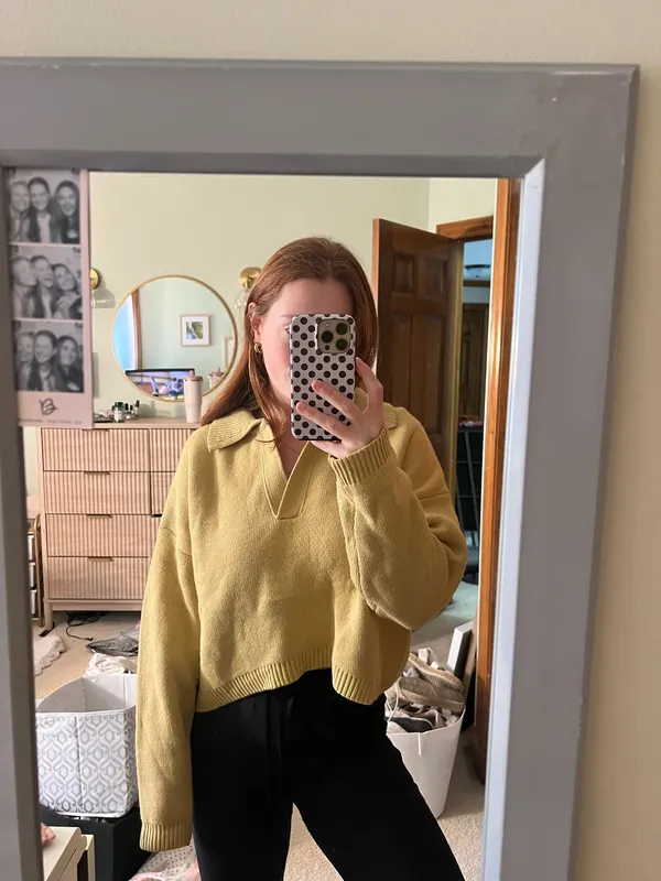 Collared sweater Yellow - Image 2