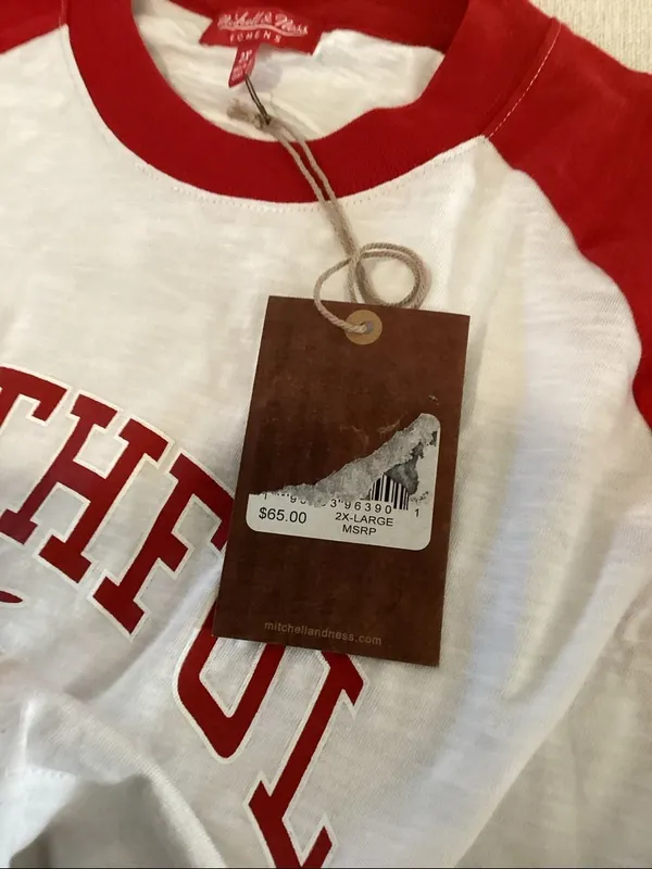 Mitchell & Ness Scarlet San Francisco 49ers Slub Long Sleeve T-Shirt, 2X, NWT - Image 12