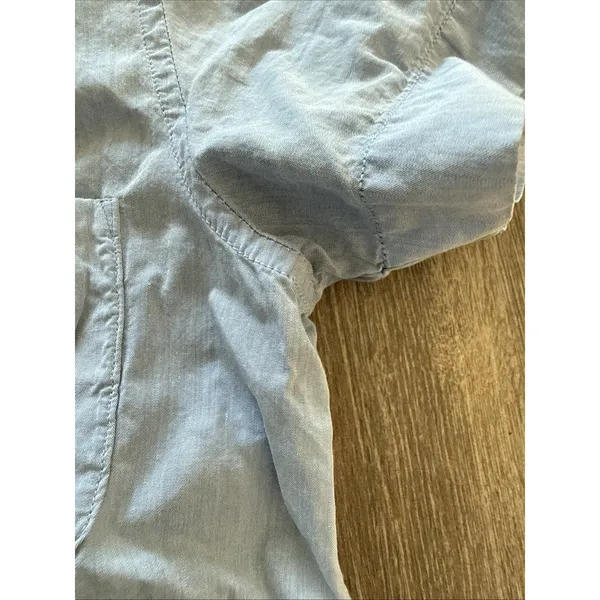 Wilfred Free Zero Blue Short Button Romper w/ Pockets - Image 7