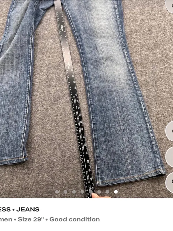GUESS Women's Mid-Blue Bootcut Jeans with Faded Wash - Image 8