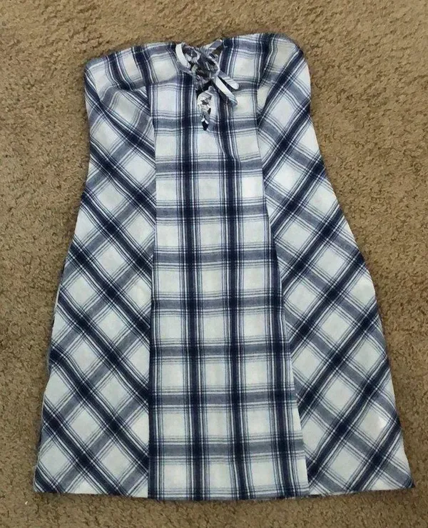 Somedays Lovin strapless gingham dress NWT - Image 3
