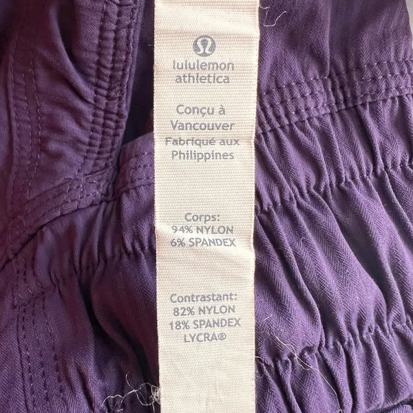 Lululemon Purple Paperbag Shorts, US4 - Image 8