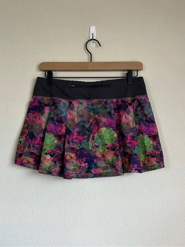 Lululemon Pace Rival Mid-Rise Skirt in Vivid Floral Tone Multi - Image 11