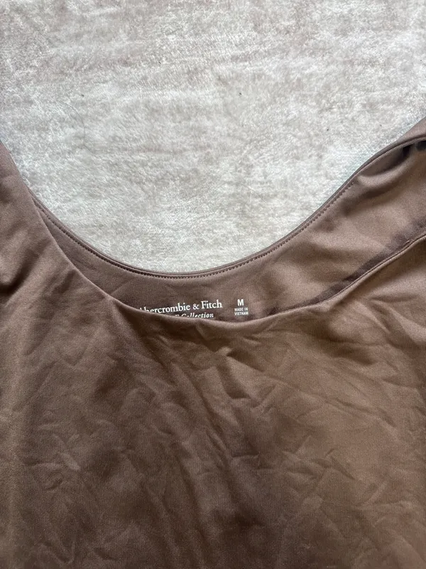 Abercrombie Sleek Seamless Scoop Bodysuit Brown - Image 3