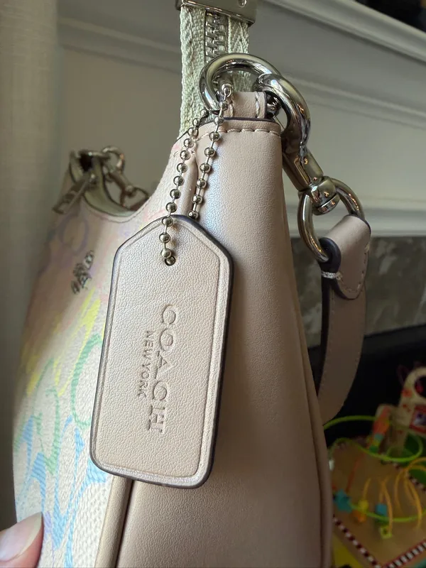Coach Teri Rainbow Shoulder Bag Signature Canvas - Image 4