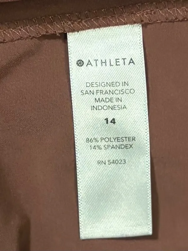 Athleta Skyline Pant II Brown High-Rise Ankle Tie Wais Size 14 - Image 7