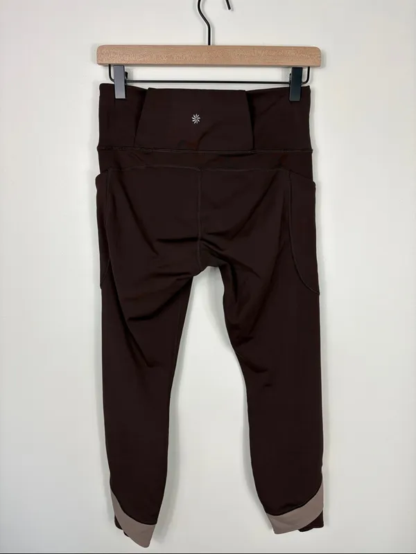 Athleta Ultimate Stash Craft Tights Leggings Toasted Brown Women’s Size Medium - Image 5