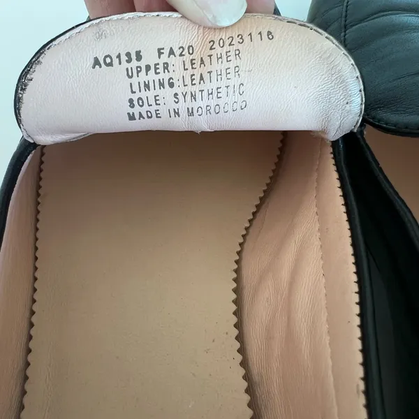 J. Crew‎ Women's Cecile Smoking Slipper in Leather Black - Image 6