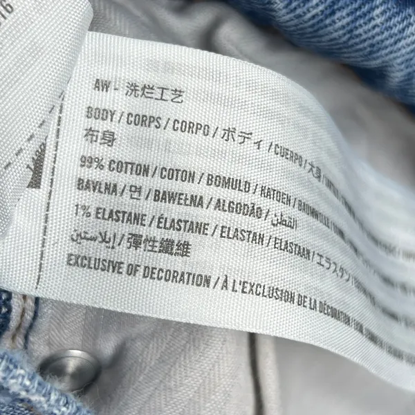 Abercrombie & Fitch High Rise Denim Mom Shorts 34/18 - Image 3