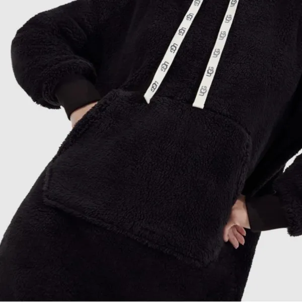 UGG Winola Full Body Hoodie in Black Women’s Size Medium Large - Image 2