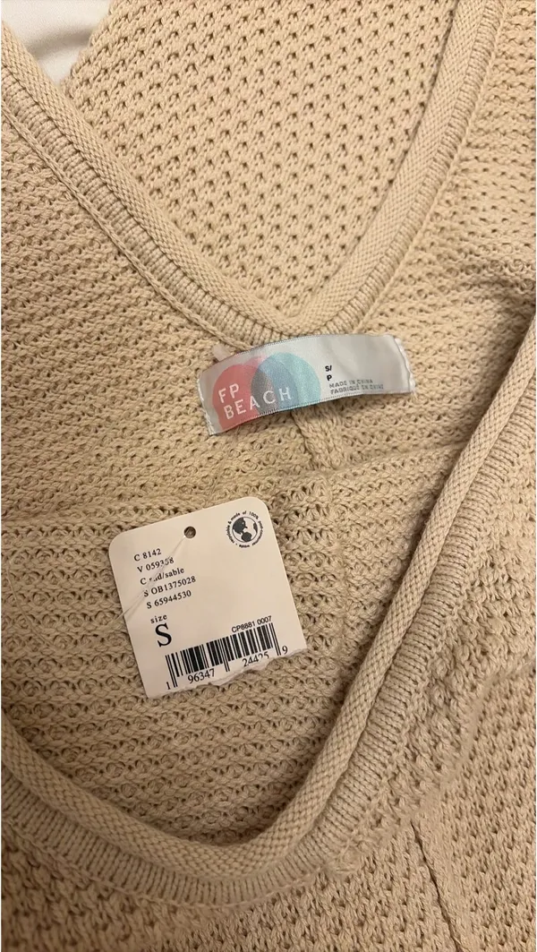 Free people Knit Cream Jumpsuit - Image 3