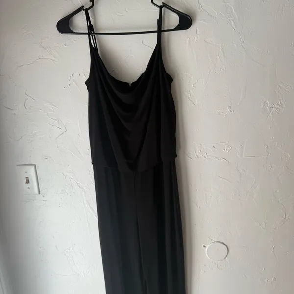 Laundry‎ By Shelli Segal Size 4 Black Wide Leg Jumpsuit - Image 2
