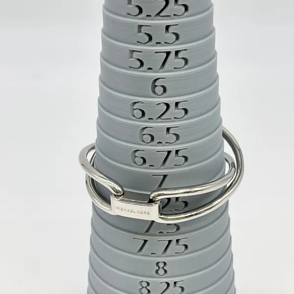 Michael Kors Silver Tone Knot Bracelet Hinged Bangle Signed Minimalist Statement - Image 7