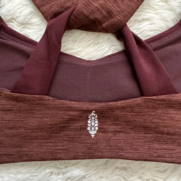 FP Movement Sports Bra Zen Again Bra Crisscross Back Brown M - Image 8