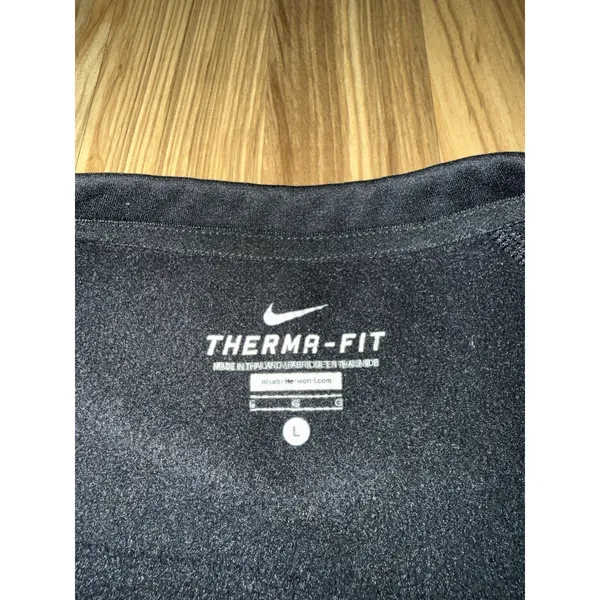 Nike‎ Women's Sz Large L Therma-Fit All Time Crew Black Sweatshirt - Image 4