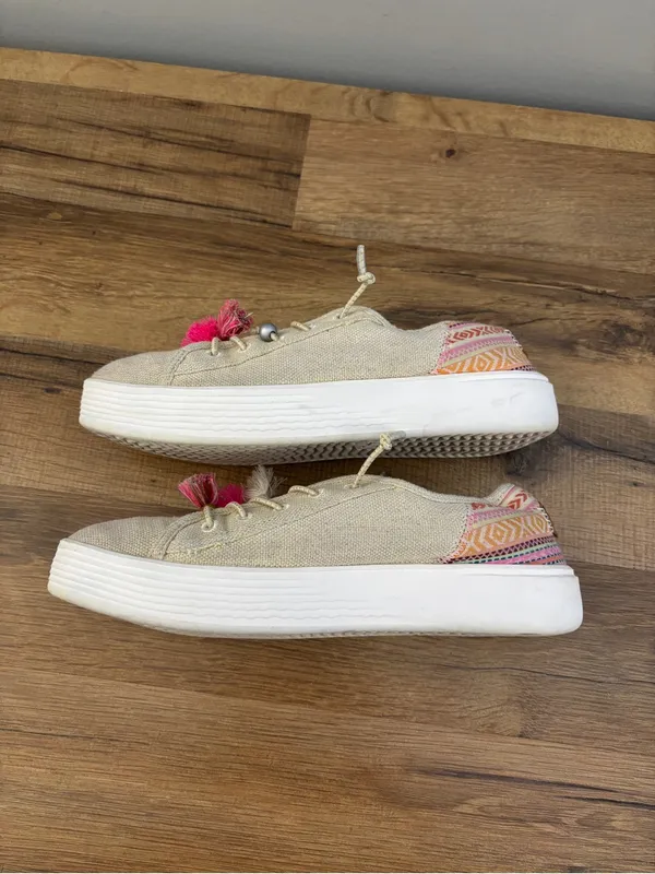 Hey Dude Cody Boho Mix Slip On Casual Shoes Natural Multi Women’s - Image 8