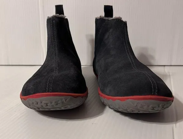 L.L. Bean suede gray lined pull-on ankle boots women size 8 M - Image 3