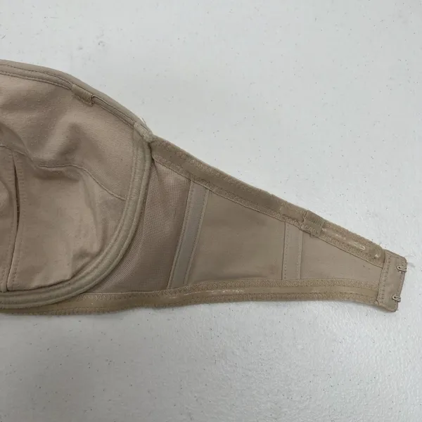 VTG Y2K Victoria's Secret 34C Strapless Bra Tan Nude Underwire Padded NO STRAPS - Image 12