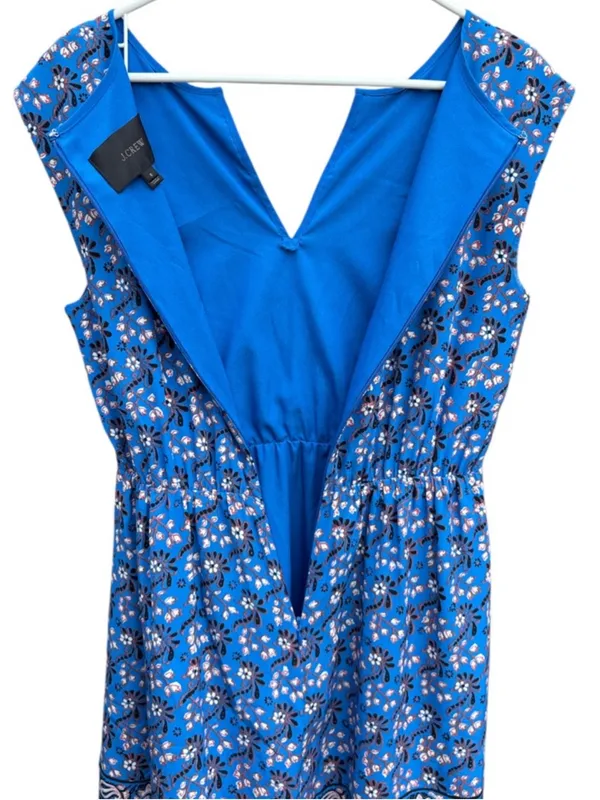 EUC J. Crew Silk Sleeveless Scarf Print Dress Size 6 - Image 8