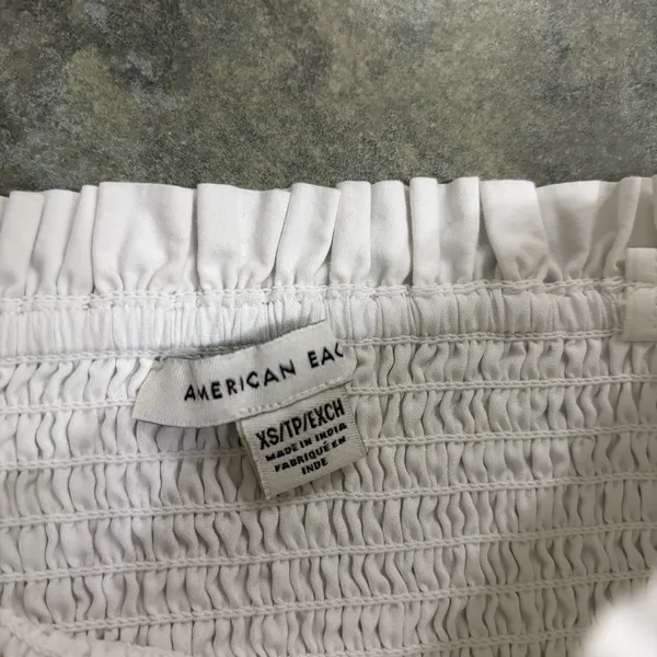 American Eagle White tube top dress sz XS Y2K Preppy Bridal Vacay - Image 5