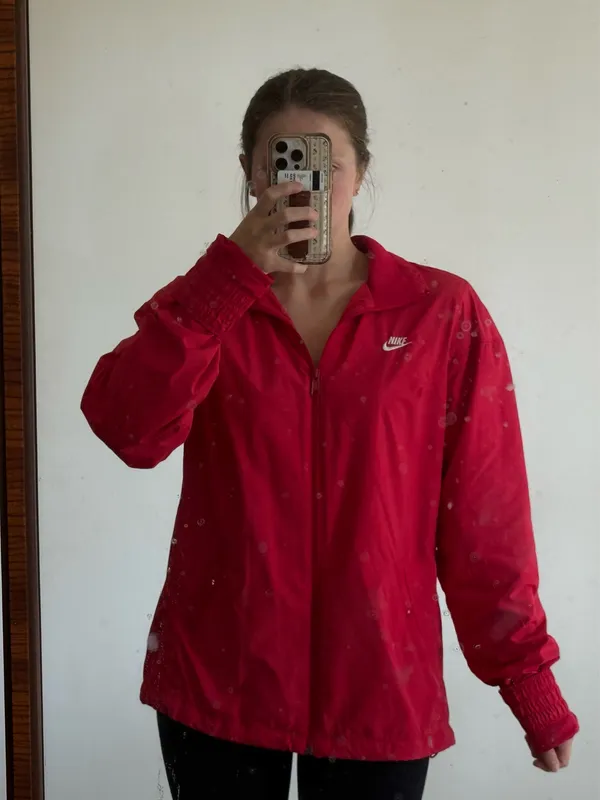 Nike Red Windbreaker Jacket - Image 3