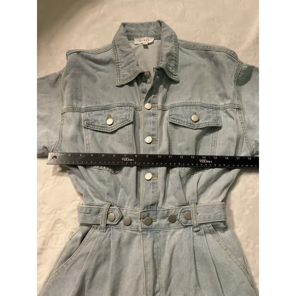 MABLE denim romper Size M Blue Size M - Image 9