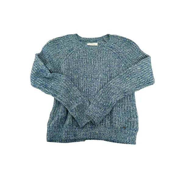 Abercrombie & Fitch Womens Blue Green Marled‎ Chunky Knit Wool Blend Sweater S - Image 2