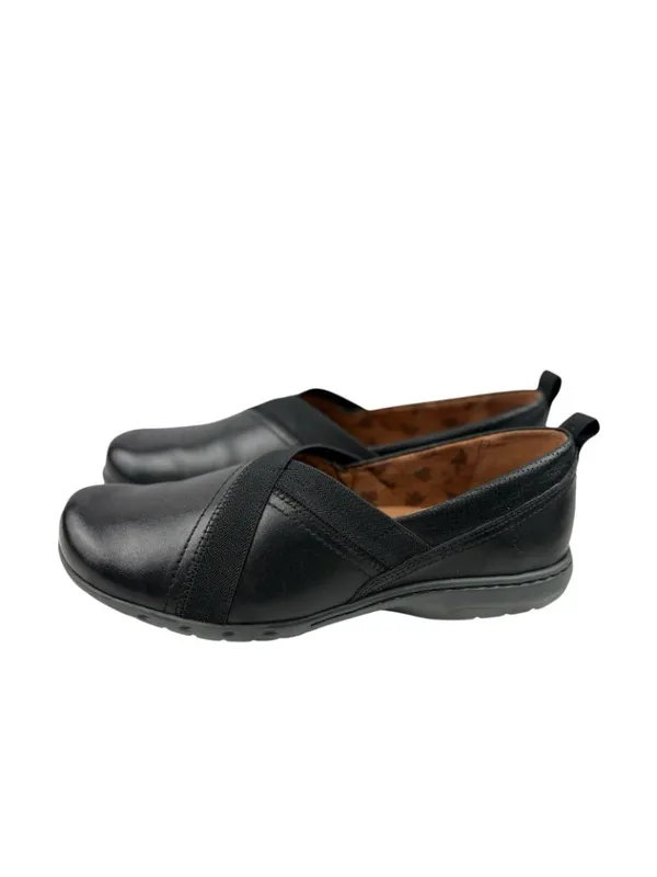 -Cobb Hill by Rockport Penfield Envelope Slip On Black Leather Comfort Shoe 9W - Image 6