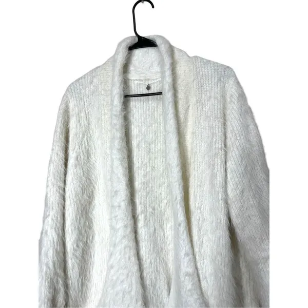 Anthropologie Knitted & Knotted Wool Blend Fuzzy Cardigan Sweater‎ Size M - Image 2