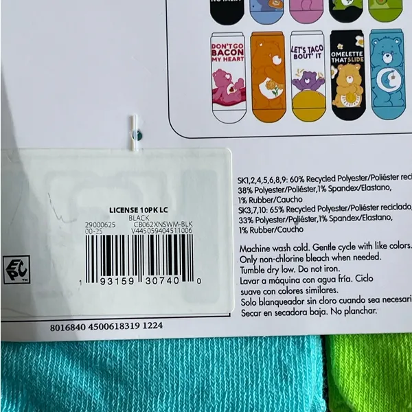 Care Bears Low Cut Socks 10 Pairs Womens Shoe Size 4-10 NEW Colorful Fun - Image 16