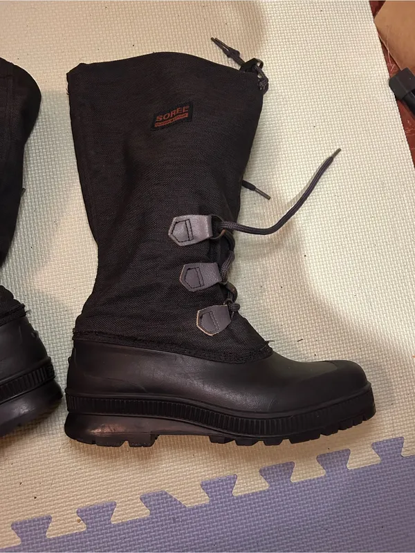 Vintage Women’s Black Sorel Kaufman Canada Lace-Up Winter Boots Size 8 - Image 8