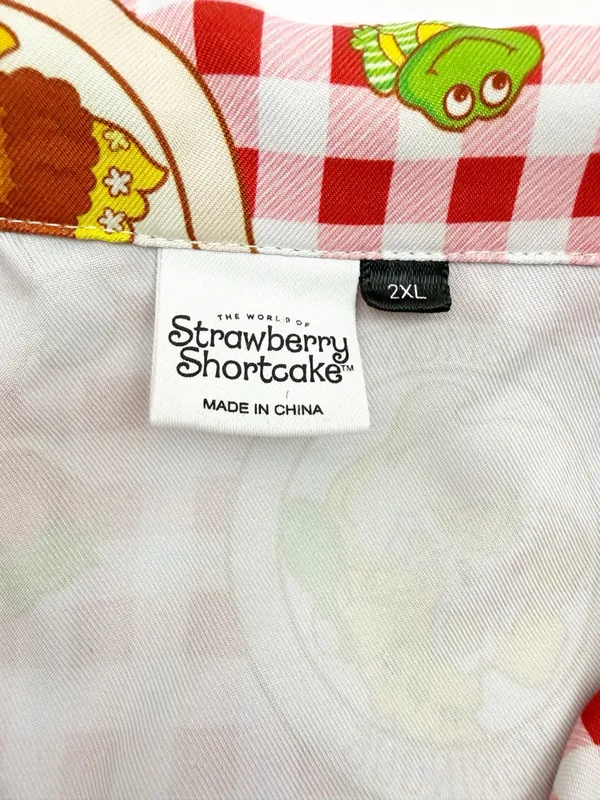 Strawberry Shortcake Countryside Plaid Gingham Check Short Pajama Set Two Piece - Image 16