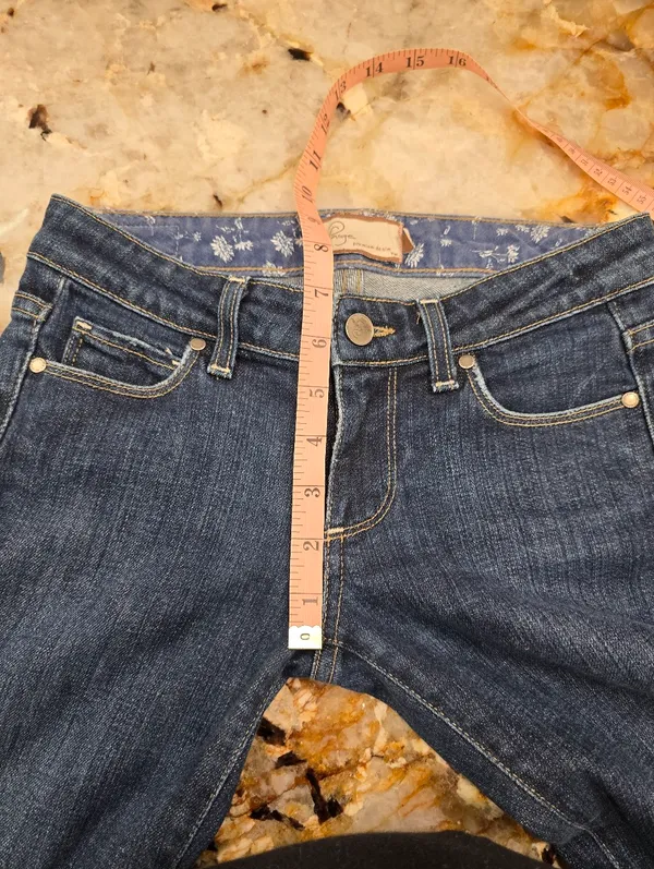 Paige Hollywood Hills Low Raise Jeans 24 - Image 3