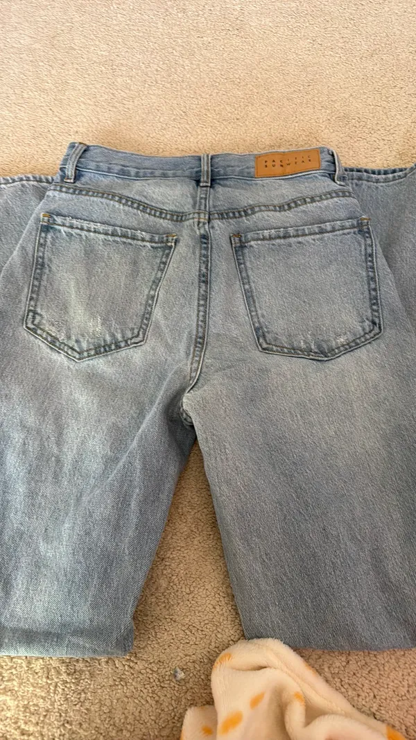 PacSun Dad Jeans Ripped Blue - Image 4