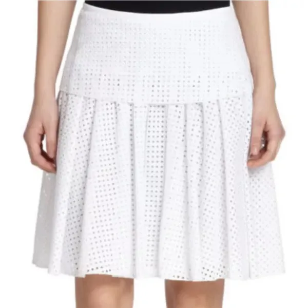 Rag & Bone‎ White Euelet Skirt Size 4 - Image 3