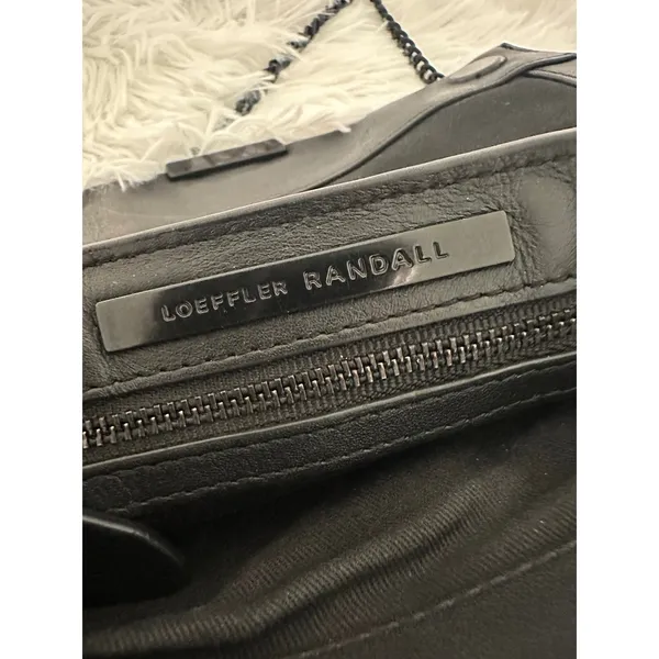 Loeffler Randall Tab‎ Black Leather Clutch Bag - Image 11