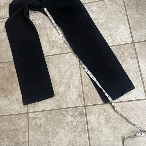 & Other Stories‎ anthropology straight jeans High Waist Black Jeans Sz 26 x30 - Image 2