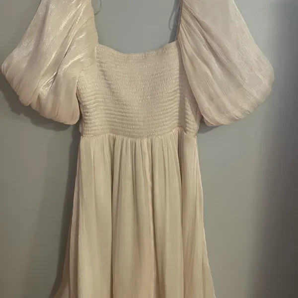 entro Cream Puff Sleeve‎ Mini Dress - Image 3