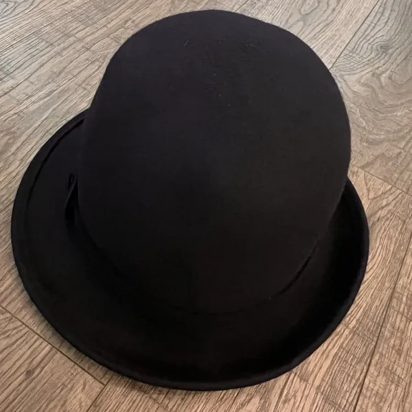 Liz Claiborne Women’s Fedora Wool Hat‎ Navy Blue - Image 2